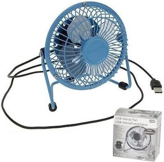 Blauwe usb ventilator 15 cm | bol.com