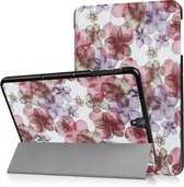Samsung Galaxy Tab S3 smart case hoes map bloemen + back cover