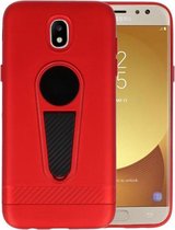 Rood Magneet Stand Case hoesje voor Samsung Galaxy J5 2017