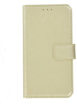 Goudkleurig Wallet Bookcase Fashion Hoesje voor LG Q6