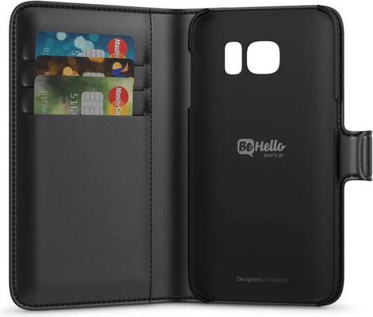 BeHello Huawei P10 Lite Wallet Case Zwart