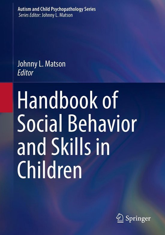 Autism and Child Psychopathology Series - Handbook of Social ... - cover