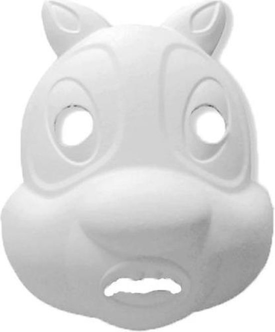 Papier mache knutsel masker eekhoorn 25 x 22 cm - Hobby knutselen - Zelf...  | bol.com