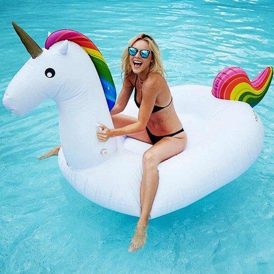 Opblaasbare Eenhoorn Luchtbed - Inflatable Unicorn XXL - 2.7m