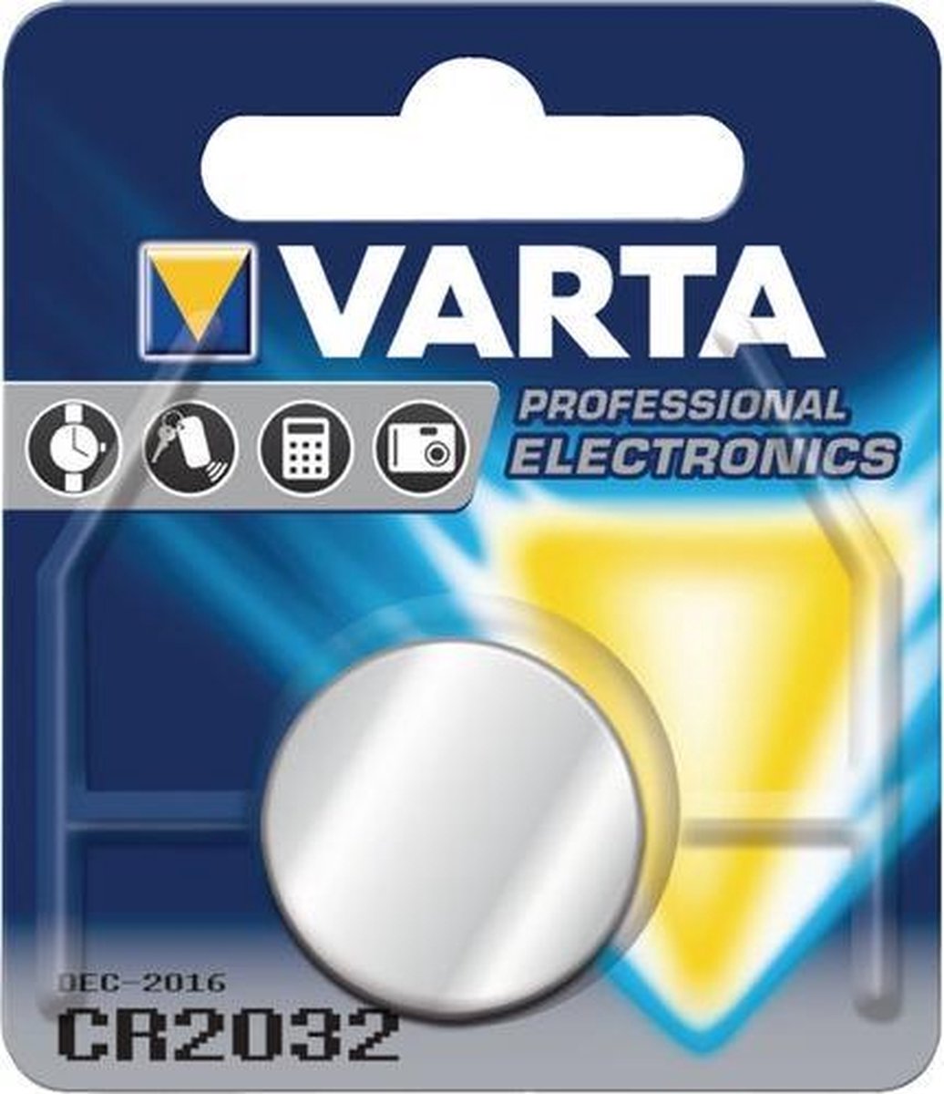 Promotie verticaal meesteres Varta Knoopcel Batterij CR2032 Lithium - 1 stuks | bol.com