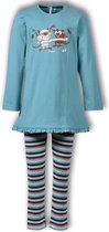 Woody pyjama meisjes - blauw - spookdier - 192-1-BLB-S/727 - maat 128