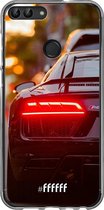 Huawei P Smart (2018) Hoesje Transparant TPU Case - Audi R8 Back #ffffff