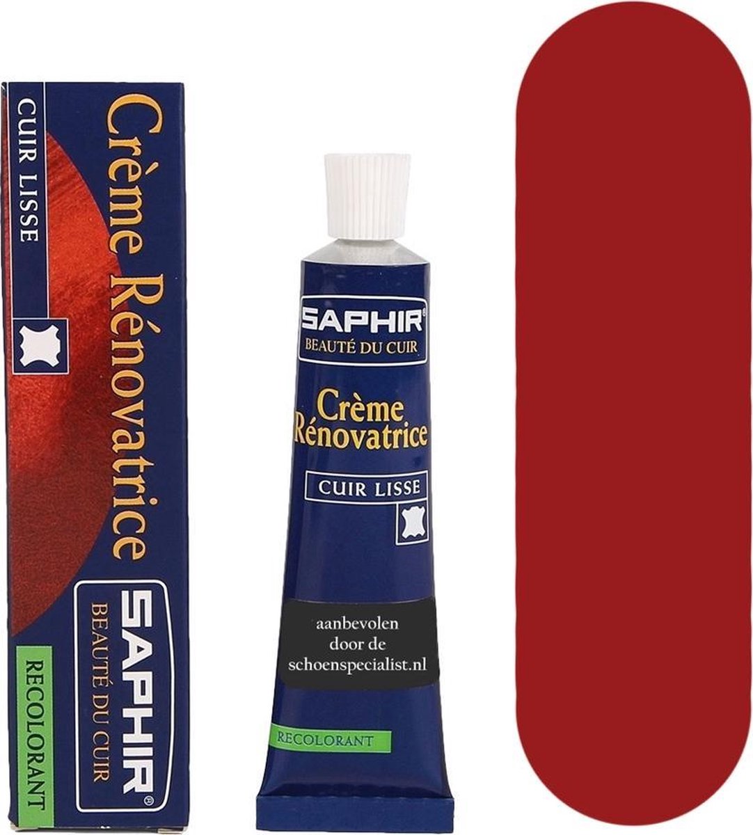 Saphir Renovatrice Tube Extra Dekkende Schoenpoets - 901 Robijnrood