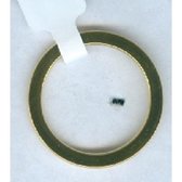 Twice As Nice Ring in goudkleurig edelstaal, 2.5 mm  52