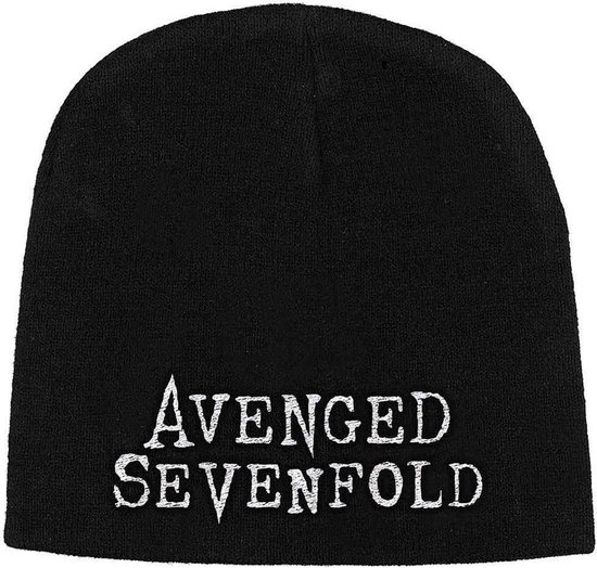 Avenged Sevenfold Band Logo Beanie Muts Zwart