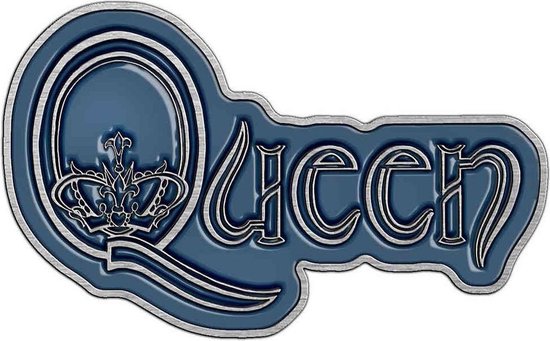 Queen - Logo Pin - Blauw/Zilverkleurig