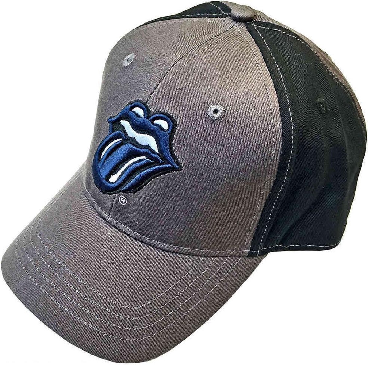 The Rolling Stones Baseball pet Navy Tongue Grijs/Zwart
