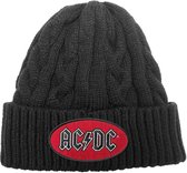 AC/DC Beanie Muts Oval Logo Zwart