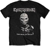 Iron Maiden Heren Tshirt -2XL- The Book Of Souls White Contrast Zwart