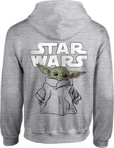 Star Wars : Mandalorian, The - Child Sketch Pullover Hoodie Grijs