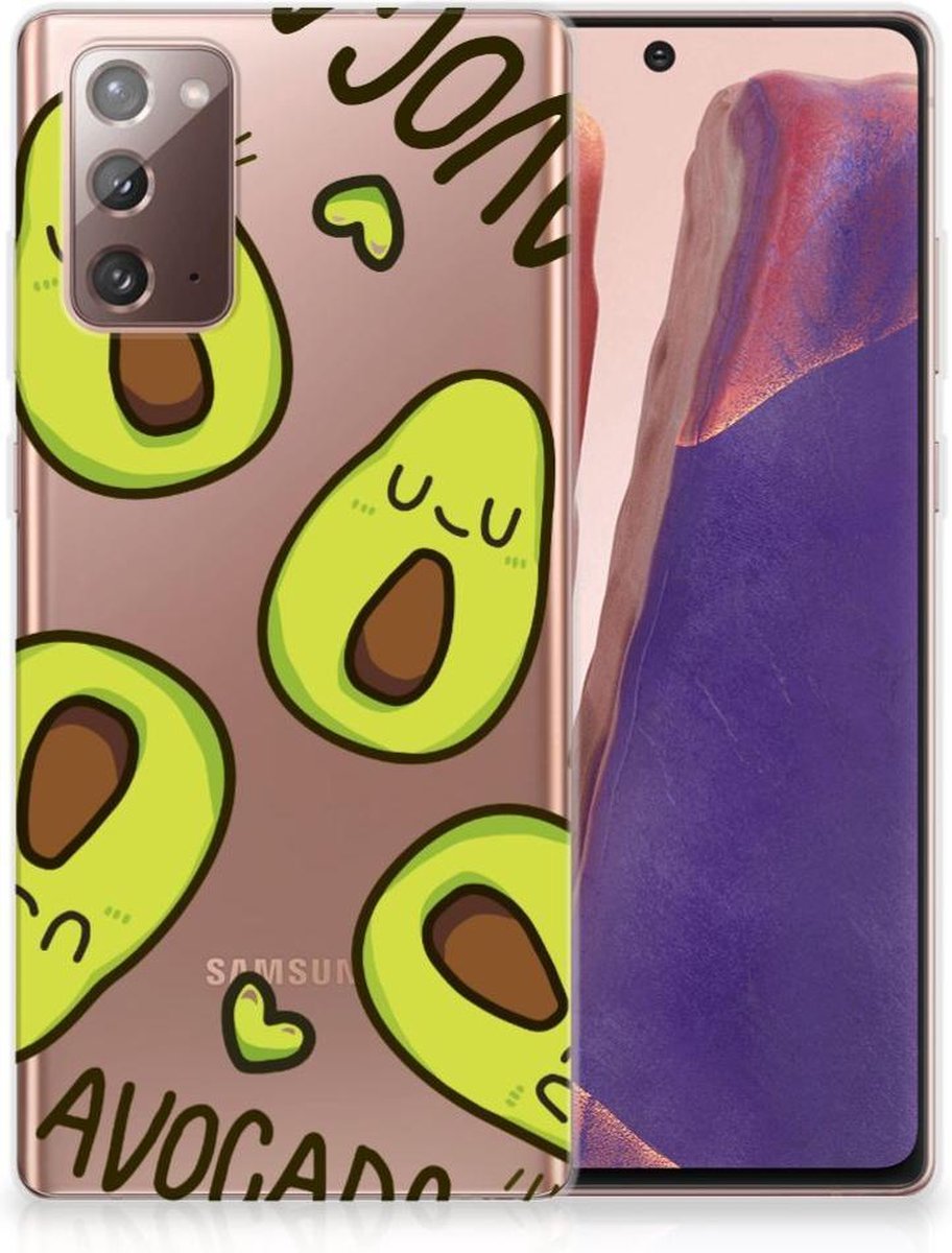 Samsung Note 20 Telefoonhoesje met Naam Avocado Singing