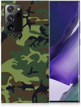 GSM Hoesje Geschikt voor Samsung Galaxy Note20 Ultra Smartphonehoesje Camouflage