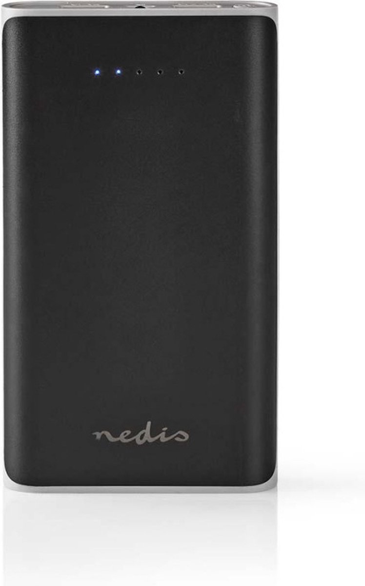 Nedis Powerbank met 2 USB-A poorten (max. 3,1A) - 15.000 mAh / zwart