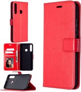 Huawei P40 Lite hoesje book case rood