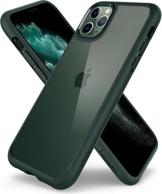 Bol Com Spigen Ultra Hybrid Case Apple Iphone 11 Pro Max Groen