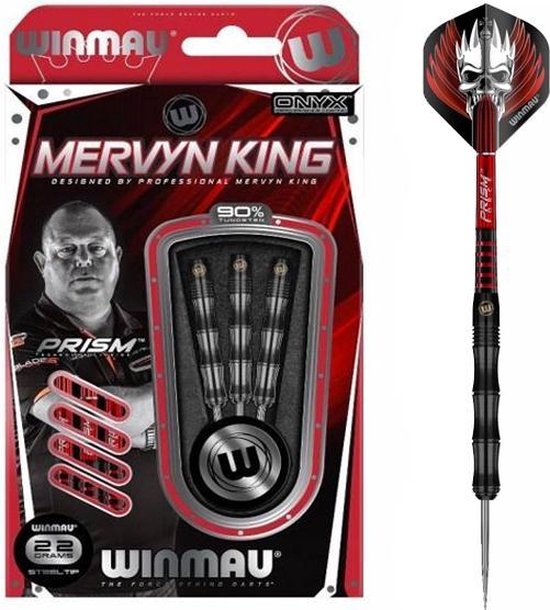 Thumbnail van een extra afbeelding van het spel Winmau Mervyn King 90% PVD Grip - 24 Gram