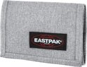Grijze Eastpak portemonnee met het Eastpak logo op de voorkant.