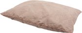 Duvo+ Rechthoekig kussen met rits blush Grijs/roze 77x52x15Cm - Poly Fiber