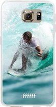 Samsung Galaxy S6 Hoesje Transparant TPU Case - Boy Surfing #ffffff