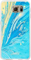 Samsung Galaxy S6 Hoesje Transparant TPU Case - Endless Azure #ffffff