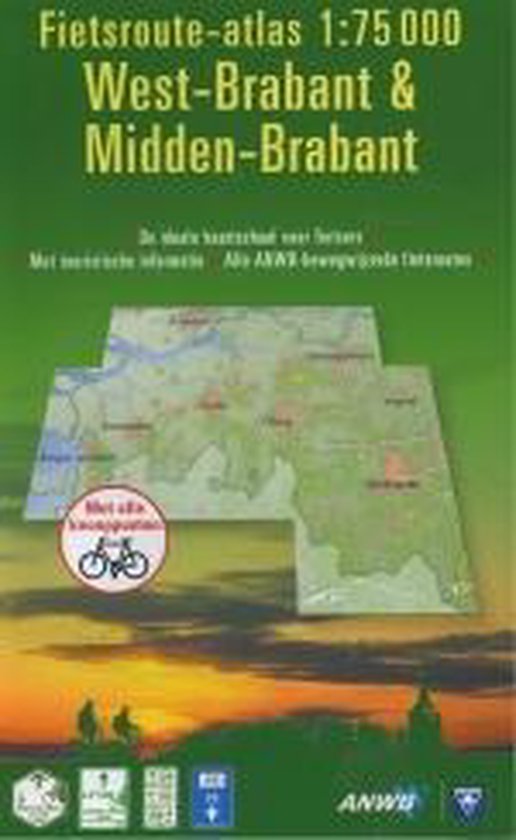 WEST EN MIDDEN BRABANT FIETSROUTEATLAS - cover