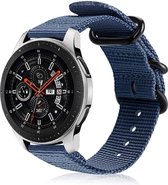 Samsung Galaxy Watch nylon gesp band - blauw - 45mm / 46mm