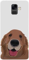 ADEL Siliconen Back Cover Softcase Hoesje Geschikt voor Samsung Galaxy A6 (2018) - Labrador Hond