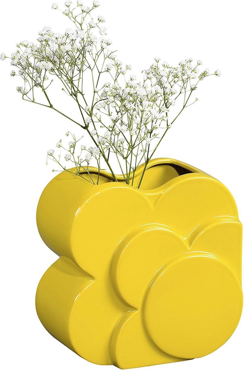 Orla Kiely Vase 23 Cm Céramique Jaune