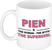 Pien The woman, The myth the supergirl cadeau koffie mok / thee beker 300 ml