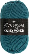 Scheepjes Chunky Monkey 100g - 1708 Petrol - Blauw