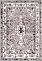 Klassiek laagpolig vloerkleed Isfahan - Grijs - 120x170 cm