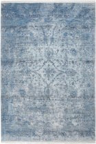 Vintage designer vloerkleed Laos - blauw - 200x285 cm