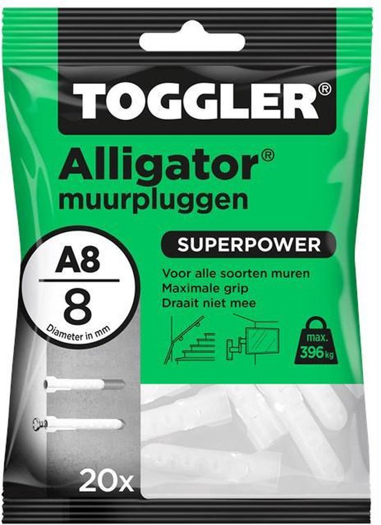 Toggler Alligator Plug 8 mm - 20 Stuks | bol.com