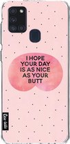 Casetastic Samsung Galaxy A21s (2020) Hoesje - Softcover Hoesje met Design - Nice Butt Print