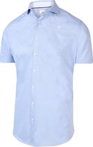 Blue Industry - Overhemd Korte Mouwen Blauw - 43 - Heren - Slim-fit