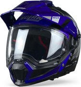 Nolan N70-2 X Decurio 32 Flat Black Blue Silver Anthracite Integraalhelm - Motorhelm - Maat L