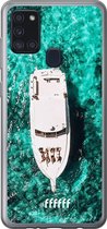 Samsung Galaxy A21s Hoesje Transparant TPU Case - Yacht Life #ffffff