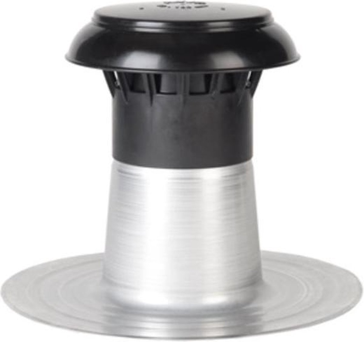Burgerhout BM Vent 3000 Aluminium dakontluchting enkelwandig met kunststof kap 90 100 mm