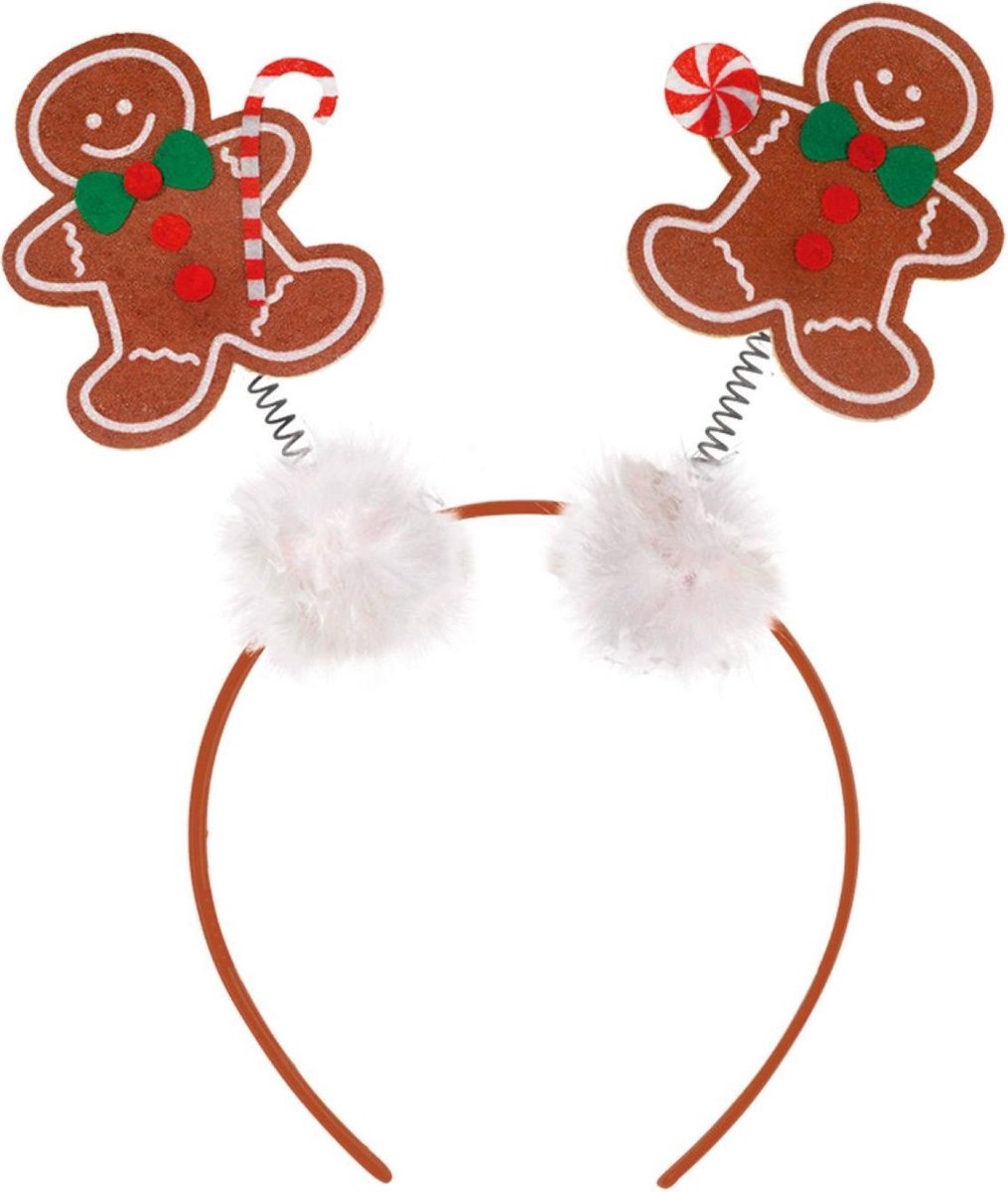 Amscan Haarband Gingerbread Wit/bruin One-size