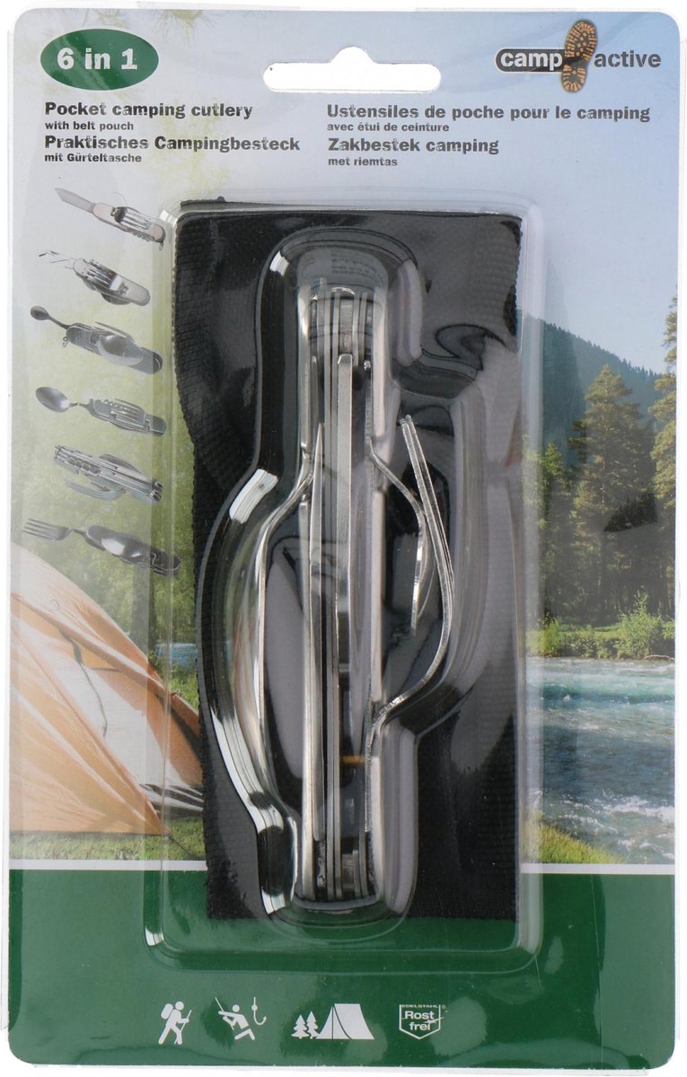 Camp Active Zakbestek 6 In 1 Zilver