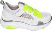 Ewoll Dames Sport Sneaker met hoge zool - Geel- Maat 38
