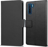 Oppo A91 hoesje - Book Wallet Case - zwart