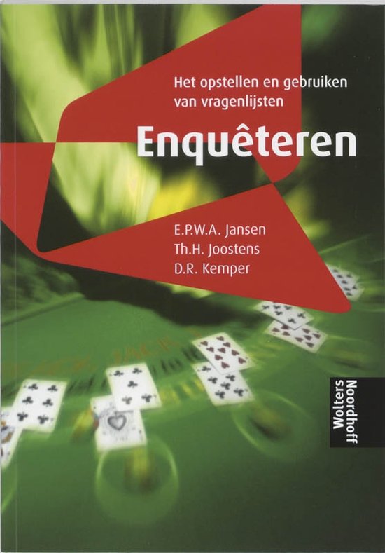 Cover van het boek 'Enqueteren / druk 3' van Th.H. Joostens en E.P.W.A. Jansen