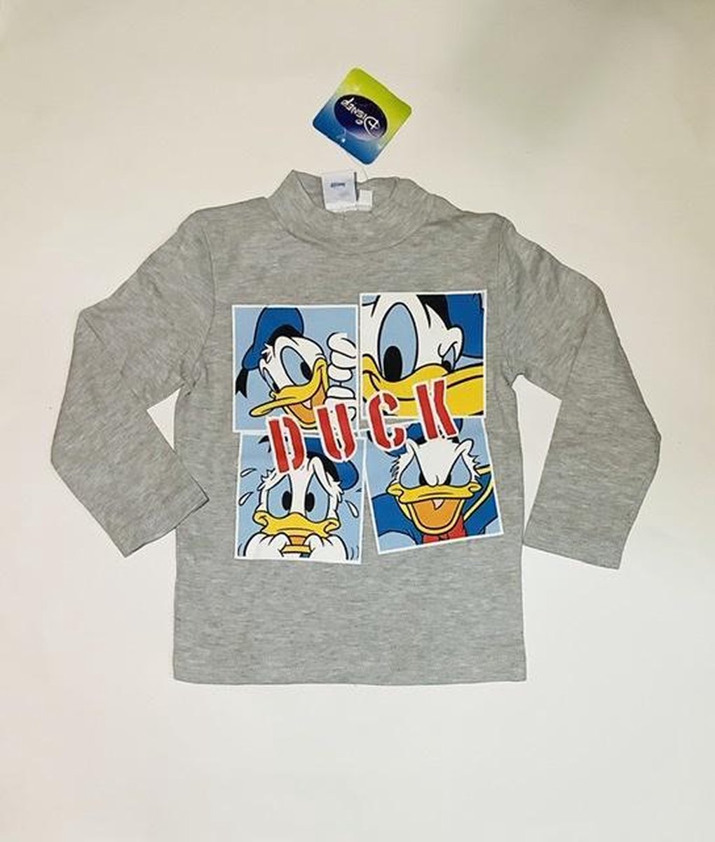 Disney Donald Duck shirt grijs maat 92/98