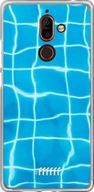 Nokia 7 Plus Hoesje Transparant TPU Case - Blue Pool #ffffff